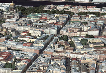 Фотореалистичная 3D-модель по материалам аэрофотосъемки, разрешение 6 см/пикс Геокоминвест : Фотореалистичная 3D-модель по материалам аэрофотосъемки, разрешение 6 см/пикс